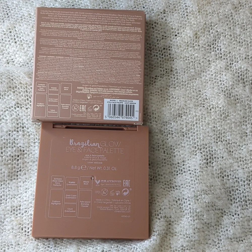Ciaté London Brazilian Glow Eye & Face Palette in Light Medium, 8.8g/0.31oz